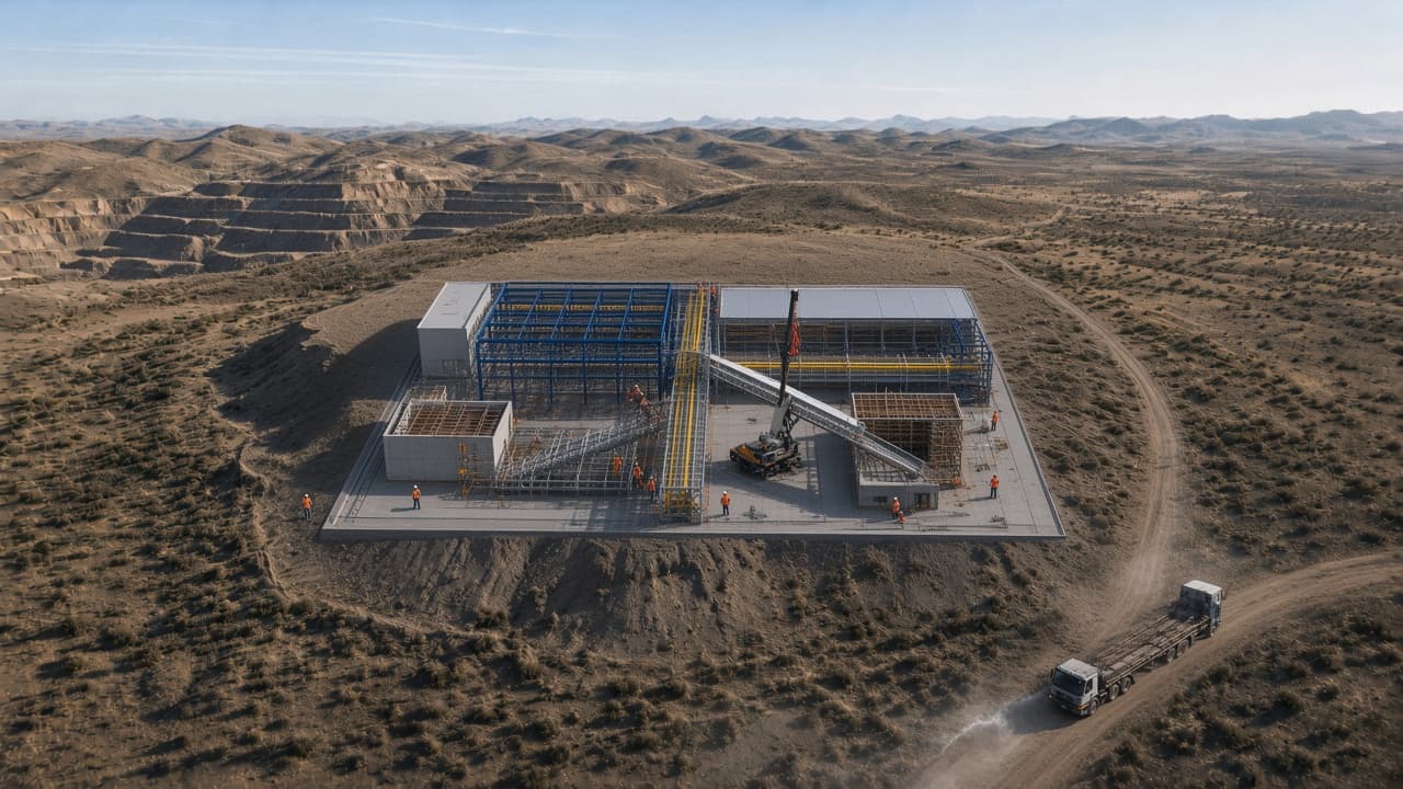 Construcción de la nave industrial coincidiendo con el modelo BIM